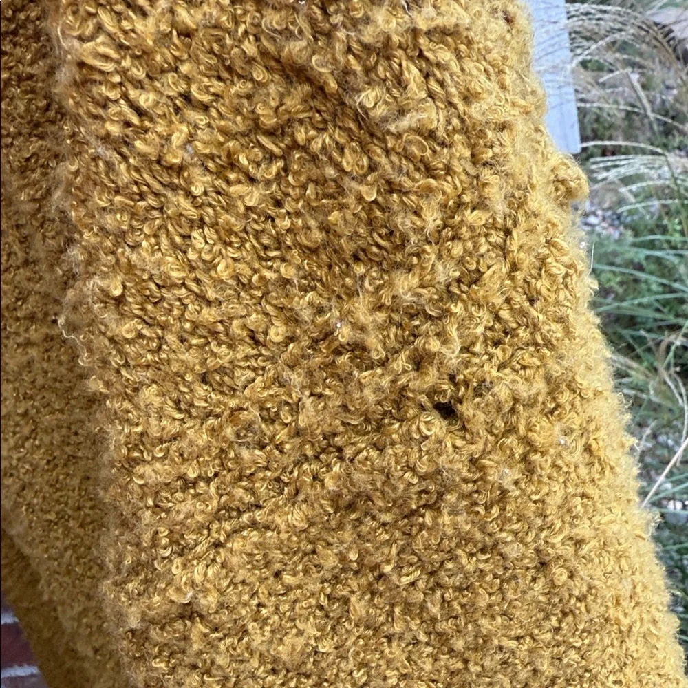 Free People Ladies S Finders Keepers Mustard Yellow V-Neck Sweater